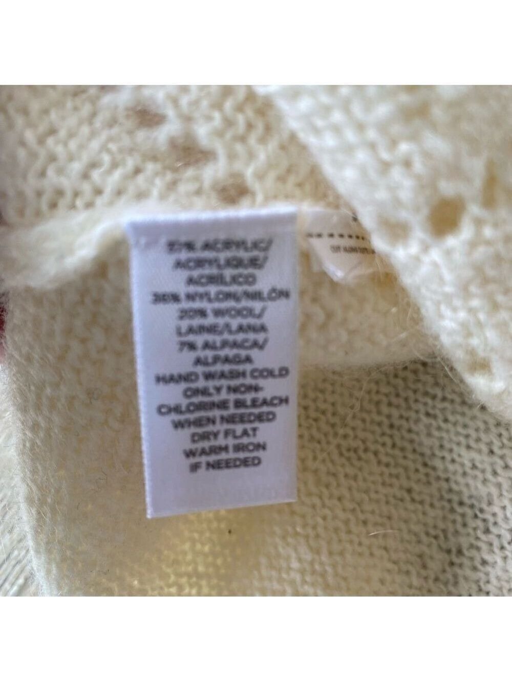 White/ ivory almost off white sweater - Picture 5 of 6